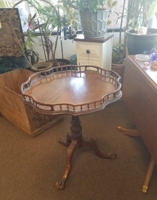 we consigned this old table to Perfect Piece today