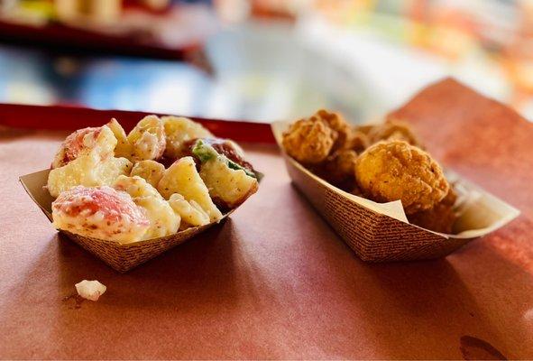 Potato Salad and Chicken Nuggets