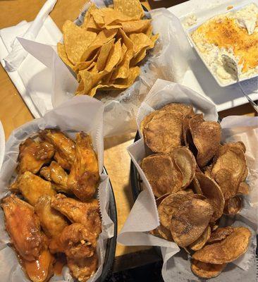 Wings, Chips and Crab Dip