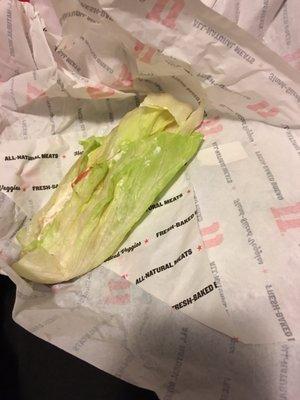 The sandwich i received