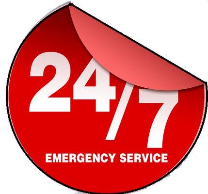 24 hour emergency service !