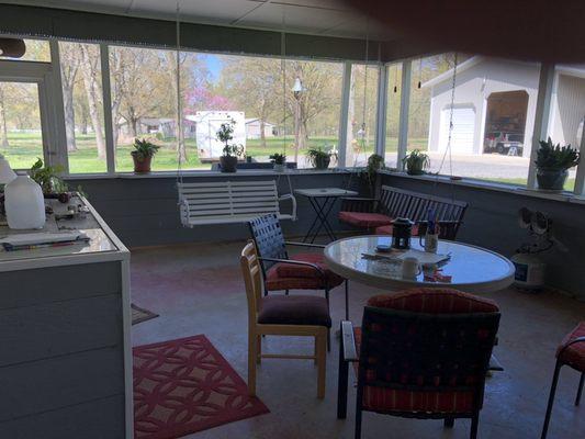 Screened patio