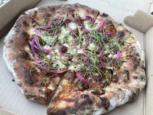 Black Sheep Farm Onion Trio: Caramelized onions, onion jam, pickled onions, onion sprouts.