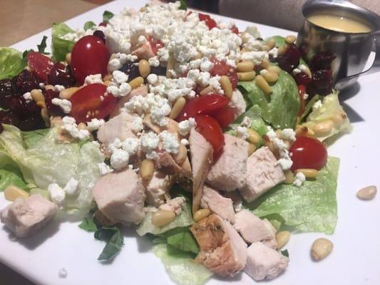 Roasted chicken salad with champagne vinaigrette