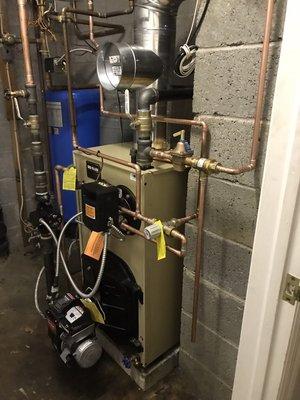 One day Oil furnace replacement.