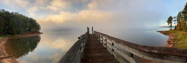 A dock in the morning