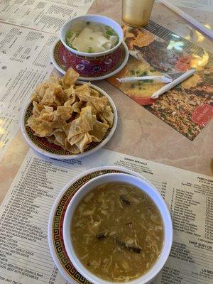 Wonton and Hot & Sour Soup