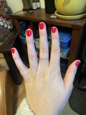 Gel manicure $35