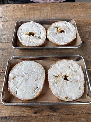 Jalapeno Bagel with Cream Cheese