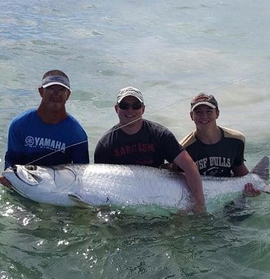 Here's 150lb. Tarpon that we caught this year