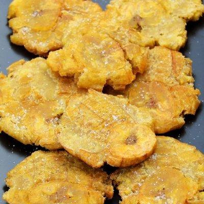 Fried green plantains