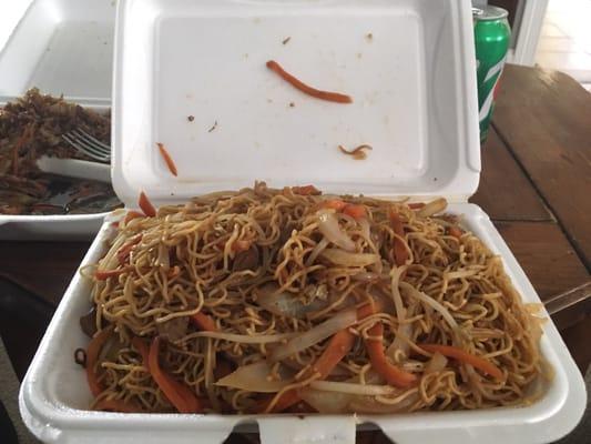 Beef lo mein. Delicious.