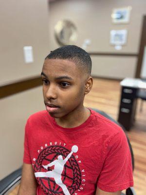 A young man's haircut for my son