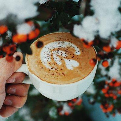 Fireside Latte made with brown sugar and allspice.