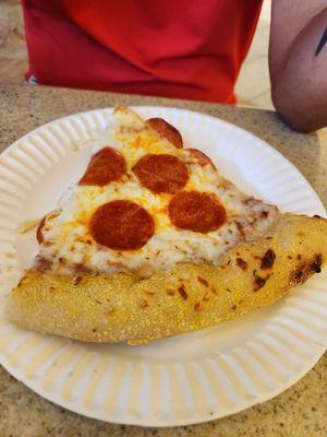 Pepperoni Pizza slice.