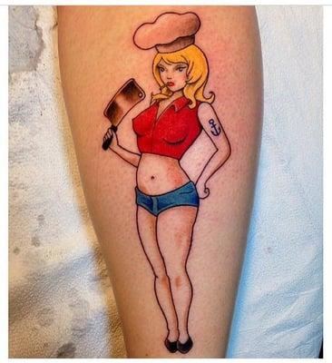 Pin up Tattoo by Christian DiMenna