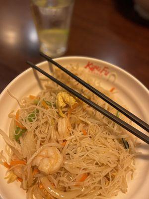 Rice noodles w/shrimp