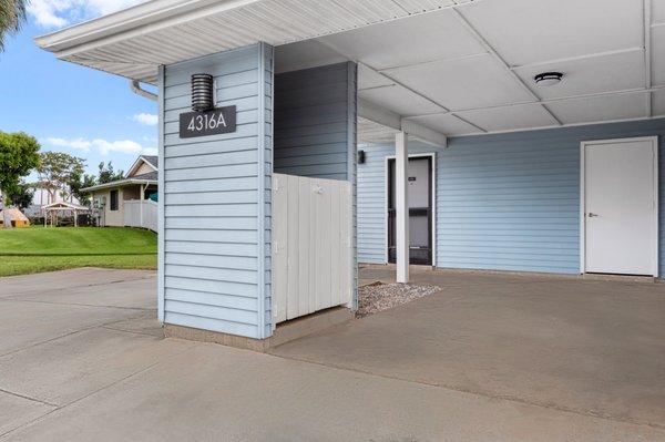 outdoor covered parking