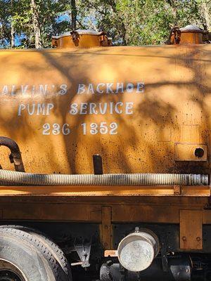 Alvin's Backhoe Septic Tank