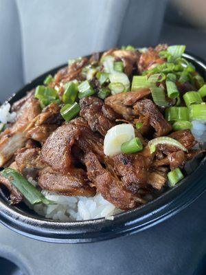 Here's the medium sized chicken teriyaki bowl. Pretty decent and worth your $8.25