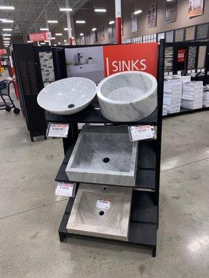 Sinks.