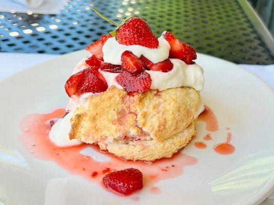 Seasonal strawberry shortcake