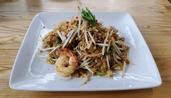 Authentic Pad Thai made without artificial flavors or colors.