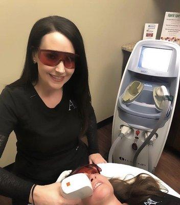 Meet Tiffany, one of the sweetest laser techs/aestheticians with 10 years of experience under her belt