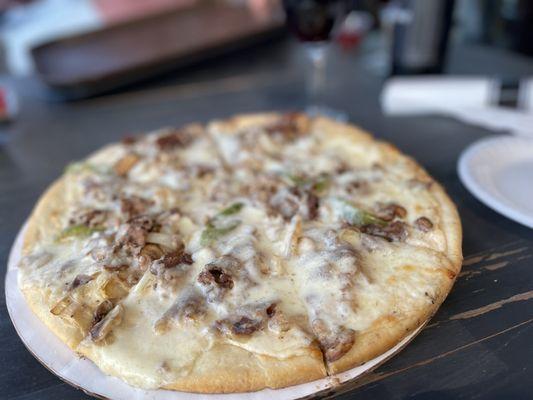 Philly Steak & Cheese pizza