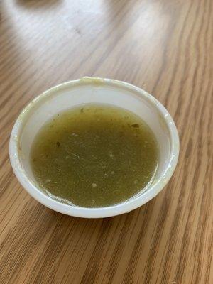 Green salsa.