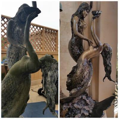 Bronze Sculpture Repair for private residence