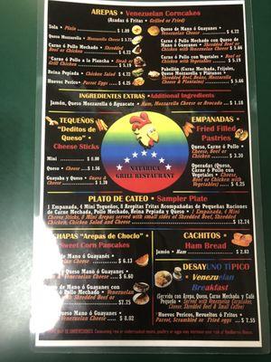 Menu front