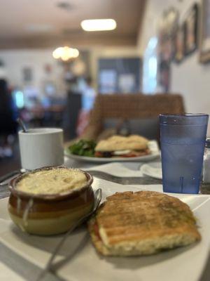 Panini and soup combo