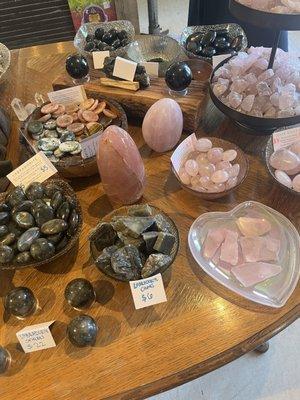 Amazing selection of crystals and stones