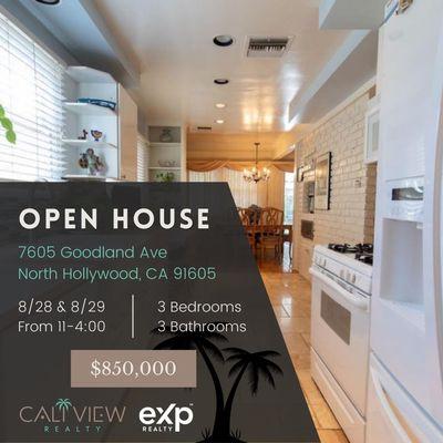 Open House 8/28-8/29 from 11-4:00! Come visit us!

North Hollywood- 3 Bed -3 Bath