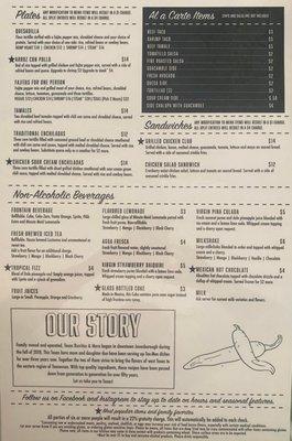 menu back