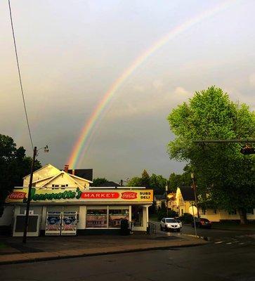 A pot of gold at the end of the rainbow.