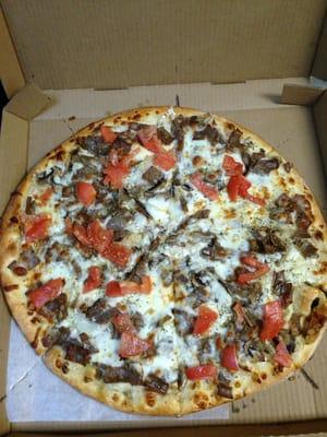 Greek gyro pizza