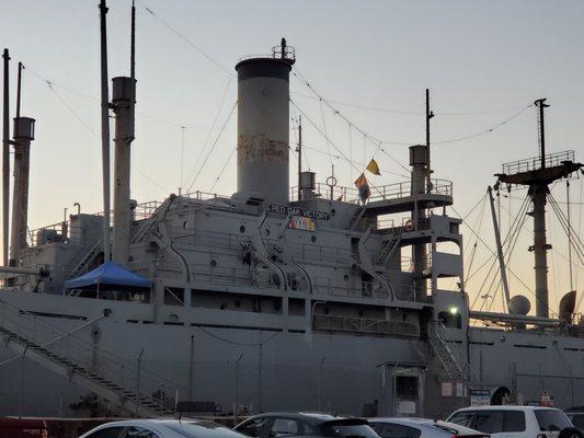 Old WWII ship, so cool.