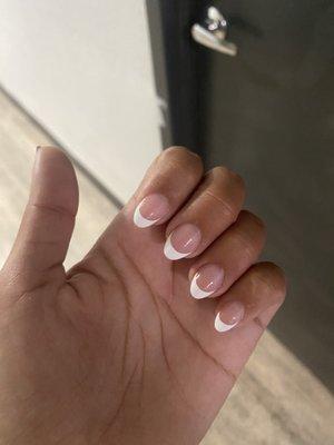 French manicure with tips