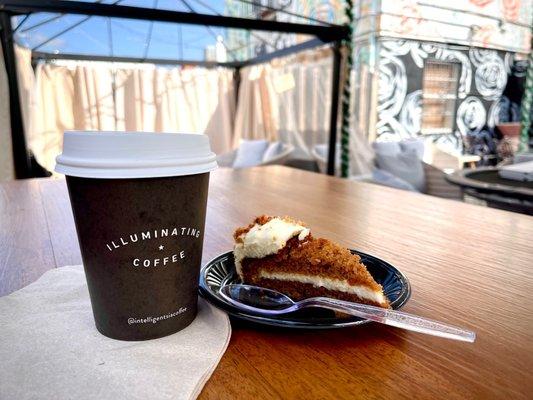 coffee & carrot cake