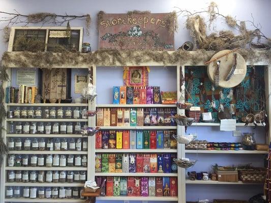 We have lots of incense, herbs, and smudging supplies.