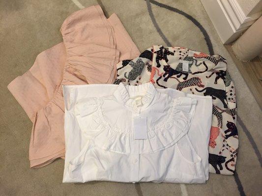 Two dresses and a blouse for $17.50!! Steals and deals of the day