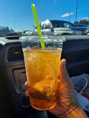 Sugar-free Peach Ice Tea!