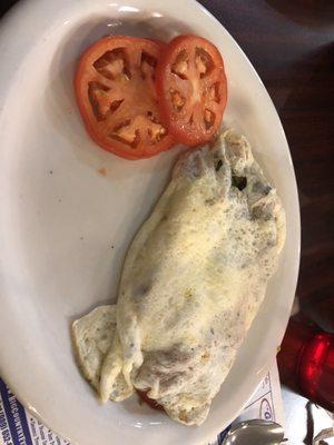 Egg white veggie omelette