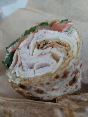 Turkey Swiss wrap