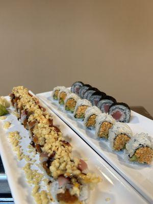 Bikini Roll, Spicy California, Tuna Roll