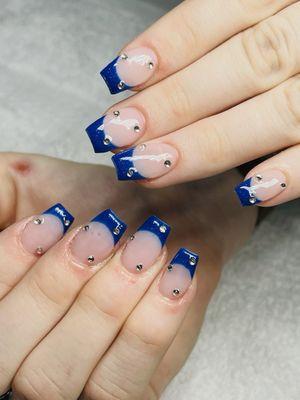 Blue nails