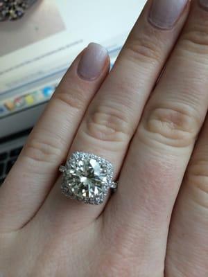 I wanted a huge diamond, but didn't want to pay retail on one! I showed my boyfriend this one, and he bought it for me!