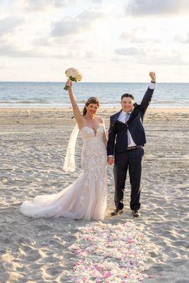 Our wedding at South Beach in Coronado